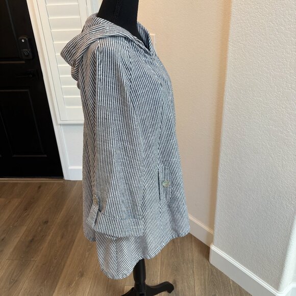 JNY Striped Linen Hoodie - Picture 3 of 9